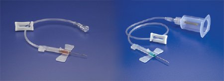 Set Blood Collection Butterfly Saf-T Wing® Blood Collection Set 21 Gauge 3/4 Inch Needle Length Safety Needle 12 Inch Tubing Sterile Green  (50/BX 4BX/CS) by ICU Medical  ID 972112